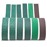 1 X 42 Inch Knife Sharpening Zirconia Sanding Belts - Coarse Grits - 6 Pack Assortment