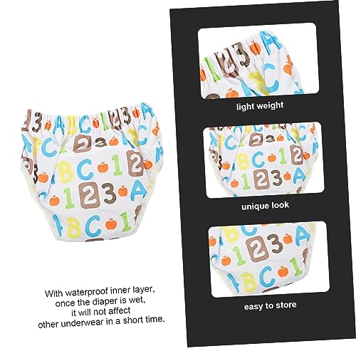 ibasenice 2 Unidades Calças Treino Impressas Calça Treinamento Xixi Bebê Floral Calça Fralda Recém N