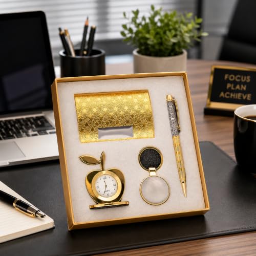Lavanya Silver - Gold Plated 4-in-1 Gift Set for Men | Women – Ap...