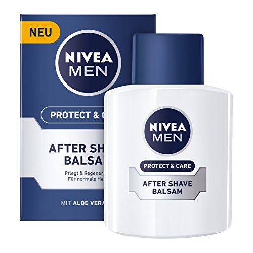 NIVEA Män, After Shave Balsam för män, 1 x 100 ml flaska, Protect & Care