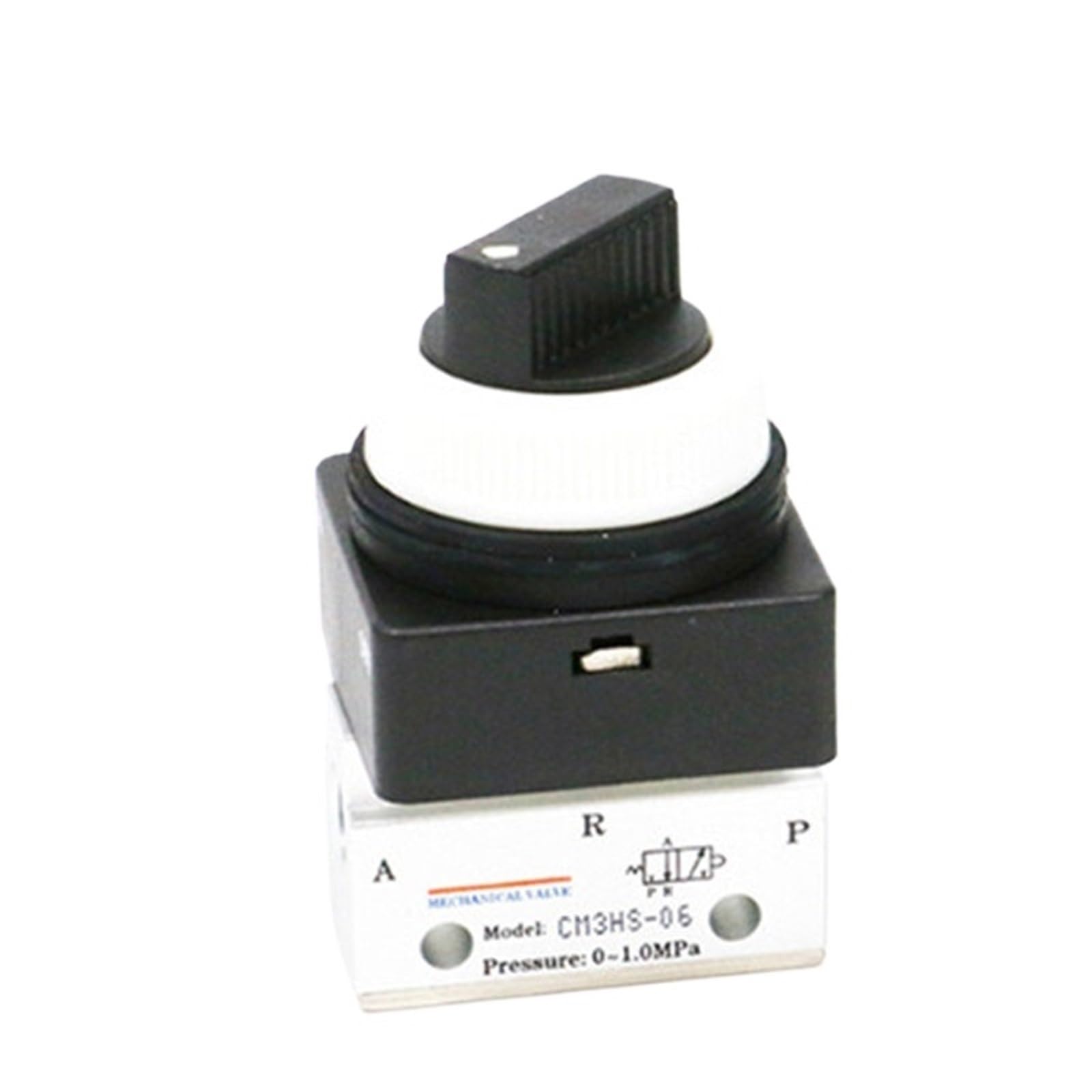 Válvula CM3HS-08 verde y selector mecánico serie CM3 3/2 vías para control neumático estable