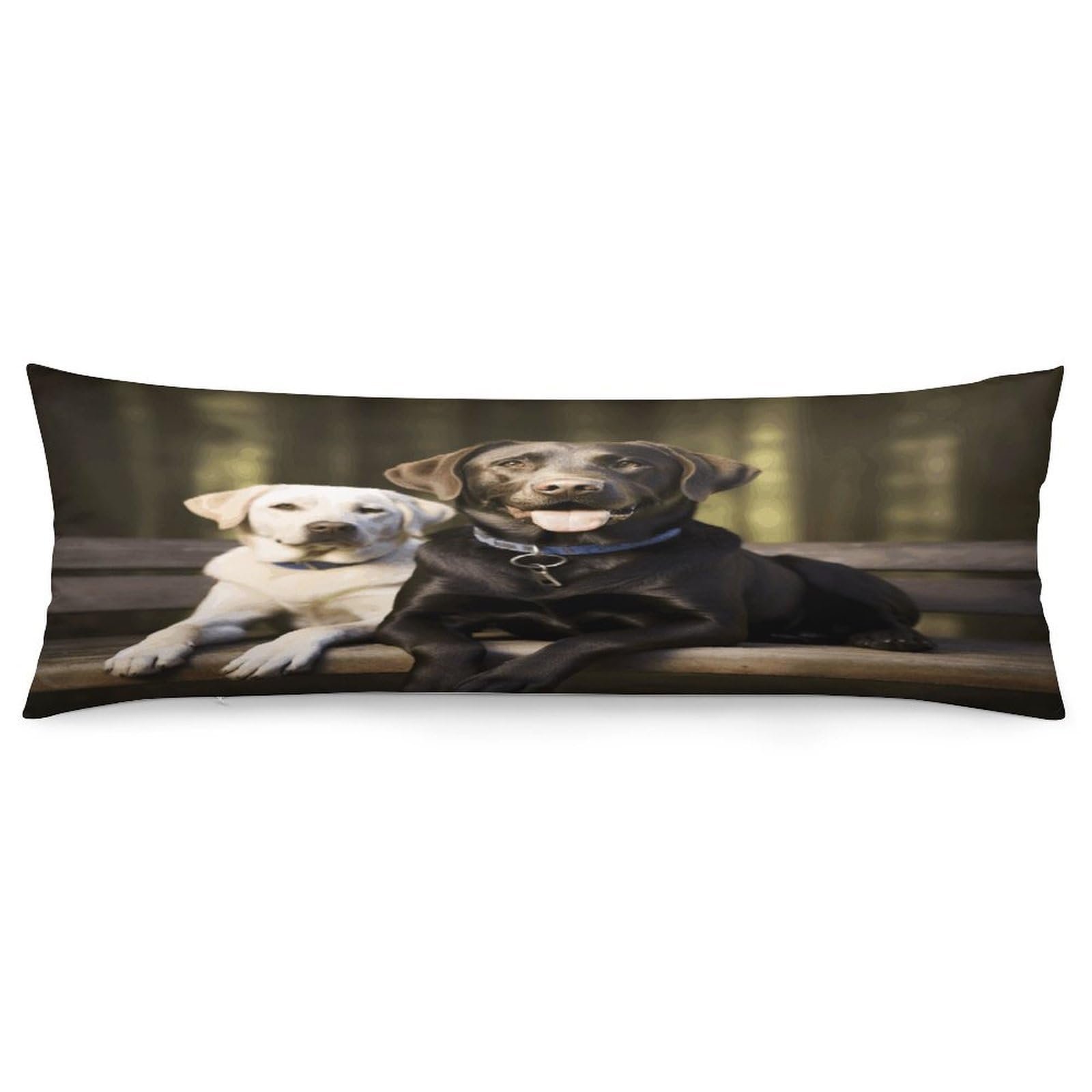Labrador Pillow Case Soft Breathable Long Pillowcover Pillow Protector Suitable for Sofas Car Chairs and Any Room