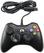 Ariv Hommey Wired Controller For Microsoft 360 Game Gamepad Joystick Game Controller for 360 with Dual-Vibration Turbo Compatible with 360/360 Slim and PC Windows 7,8,10,11