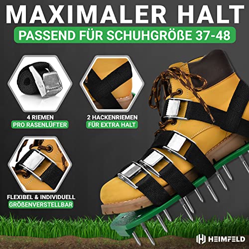 Chaussures d'aération de pelouse avec pointes en acier pour sol - 4