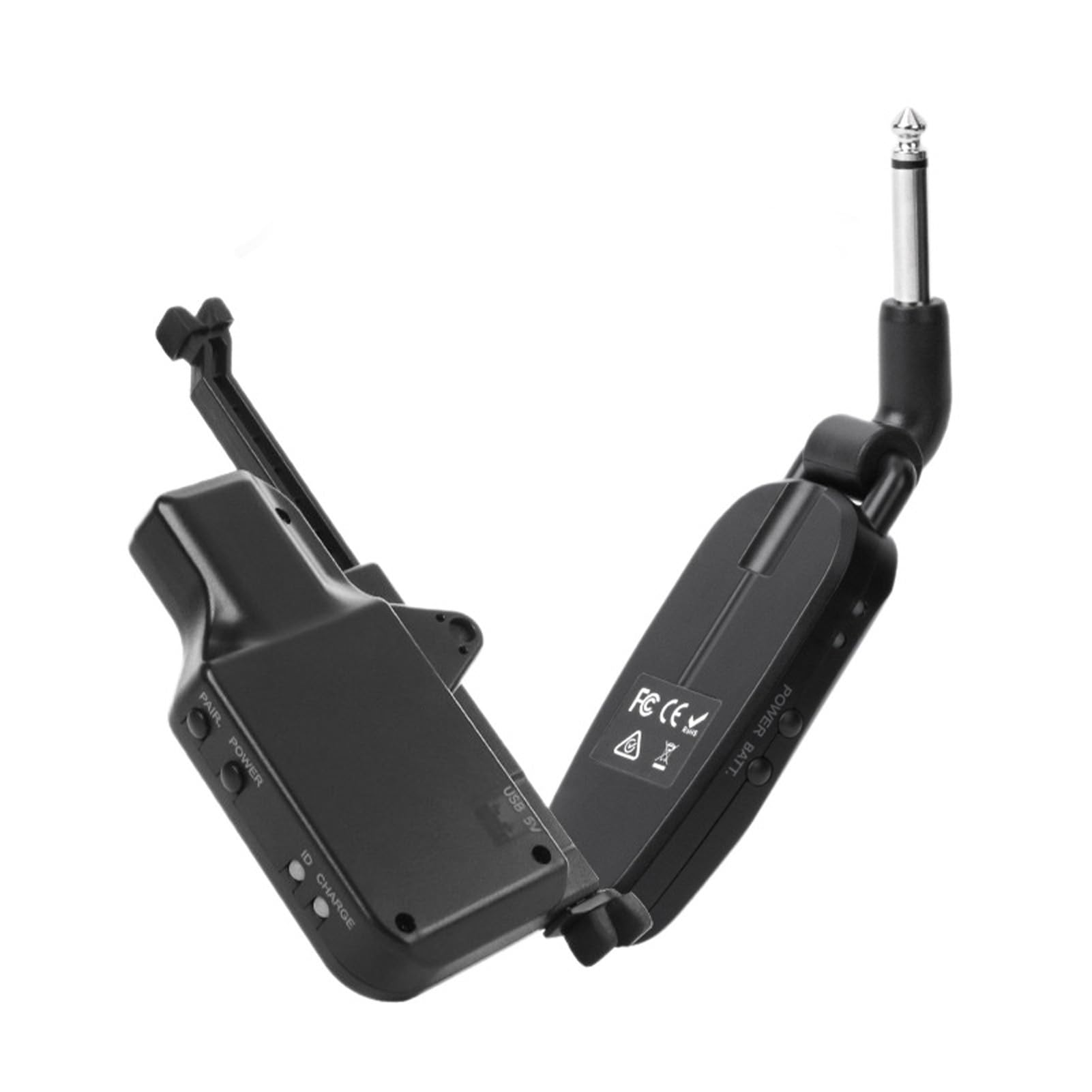 Aoresac Tonabnehmer für Akustikgitarre, Folk-Gitarre, Kabelloses Mikrofon, Akustikgitarre, Kabelloser Tonabnehmer, Kabelloses System, UHF, 50 M, 10 Kanäle, ohne BO