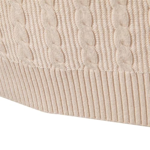 Men's Street Warm Pullover Solid Color Half-Zip Sweater Slim Fit Long Sleeve Turtleneck Top4