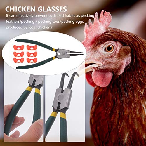 DOITOOL 41Pcs Pinless Peepers Frango Aves Blinders Peepers Com Ferramenta Alicate Alicate Definir An