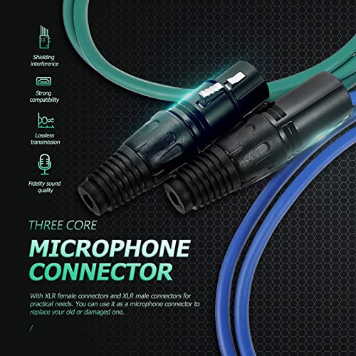 Conectores de cable de micrófono XLR de 3 contactos con diseño robusto para estudio DOITOOL 5