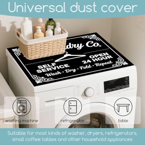 Tapis de protection lave-linge antidérapant housse de dessus sèche-linge 60x50 - 4