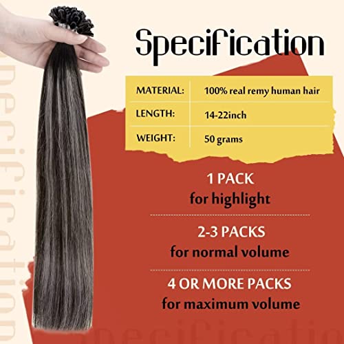 Weihai Letu Huwai Yongpin Youxian Gongsi Hetto U Tip Hair Extensions Real Human Hair Balayage Black Ombre… - Image 4