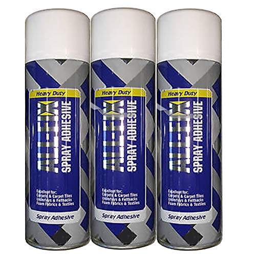 12 x 500ml Cans of Carpet Spray Glue Heavy Duty Spray Mount DIY Craft Upholstery Contact