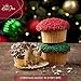 Christmas Cupcakes Gift Box for Women and Men - Holiday Themed Gourmet Cupcakes Gift Basket Set of 9 - Perfect for Mom, Dad