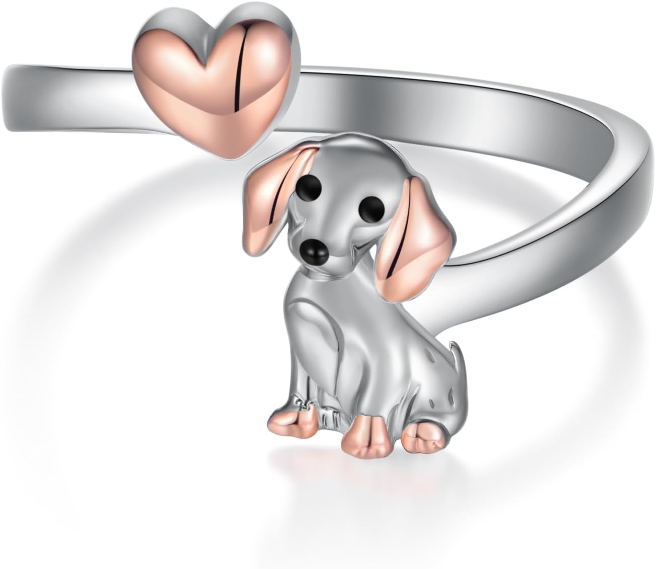 Dachshund Rings: 925 Sterling Silver Dachshund Gift Ring & Jewelry for Women & Dog Lovers