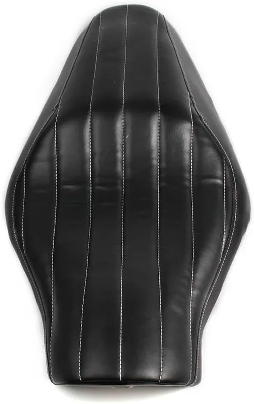Motorcycle Driver Passenger Seat v Motorcycle Stitched Two-up Front Rear Seat Cushion Driver Passenger Pillion Pad For Harley Sportster Iron XL 883 1200 48 72(Yeiiow Crown)