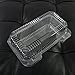 Dart Clear Hinged Lid Plastic Container 9 x 5 3/8 x 3 1/2 (Pack of 50)