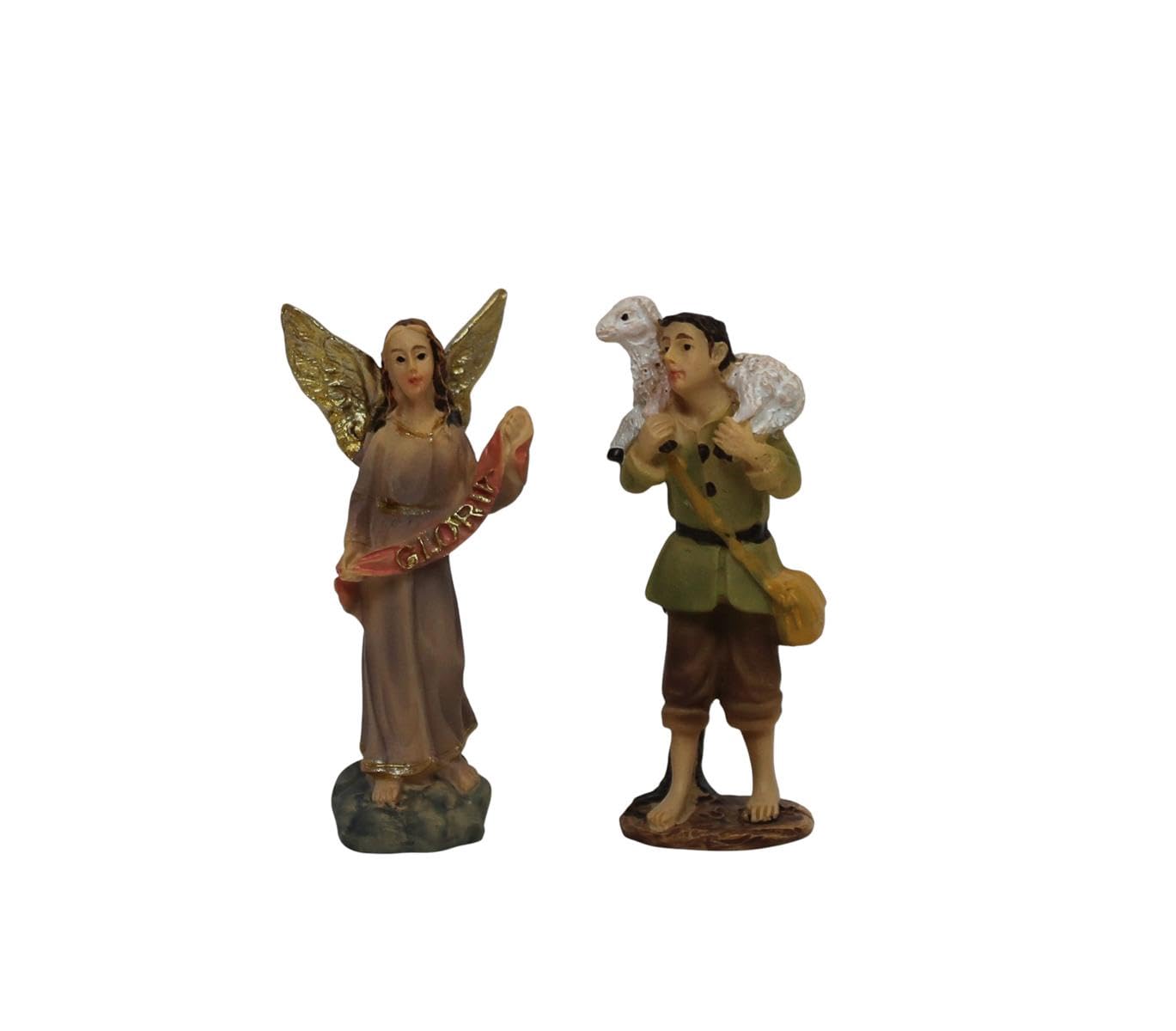 ZICOM Krippenfiguren Krippenset Miniaturenset 11-teilig Höhe 6cm handbemalt Polyresin, Modellbau Puppenhaus