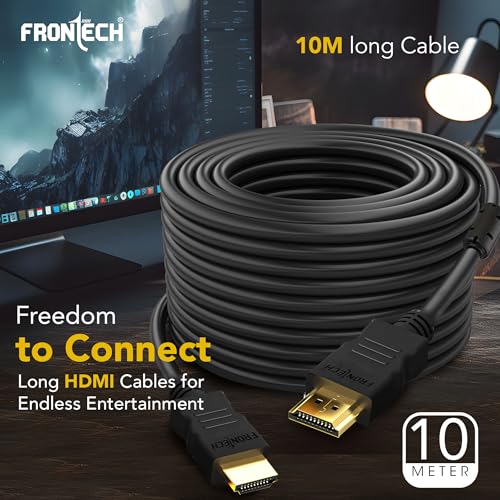 FRONTECH Copper Clad Steel HDMI Cable - 10M Length | Enhanced Signal Transmission for HD Audio/Video | Optimal Length for Versatile Connectivity |... - Image 6