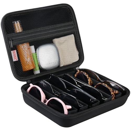 Organisateur de lunettes de soleil BOVKE boîtier d'affichage à fentes réglables
