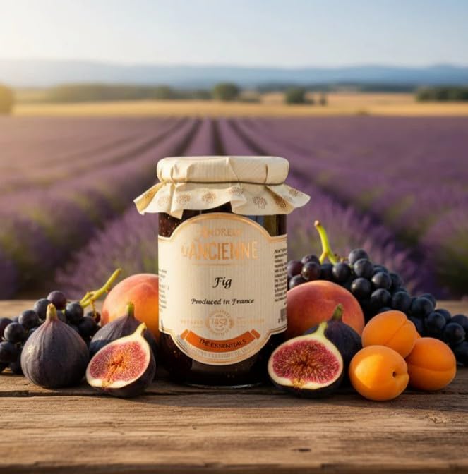 Set of 2 Jars, Les Confitures à la Ancienne - Figue French Preserves/Jam, 9.5 oz