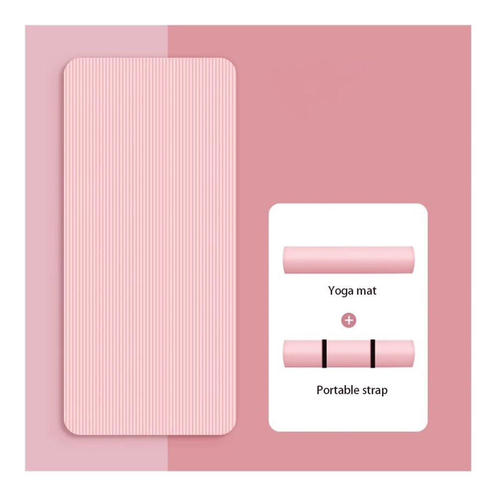 1 tappetino antiscivolo per yoga e pilates con texture double-face, 182 x 61 cm, ecologico, per donne