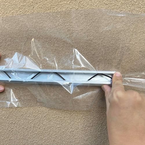 Hipicute 20 Set 6.6 Ft Greenhouse Lock Channel and Spring Wire,Aluminum Alloy Lock Channel and PVC Coated Spring Wires for Fixing Greenhouse Plastic Cover - Image 4