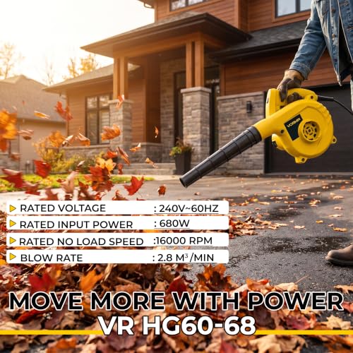 IBELL VORMIR VR EB60-68 680W Blower Yellow - Image 4