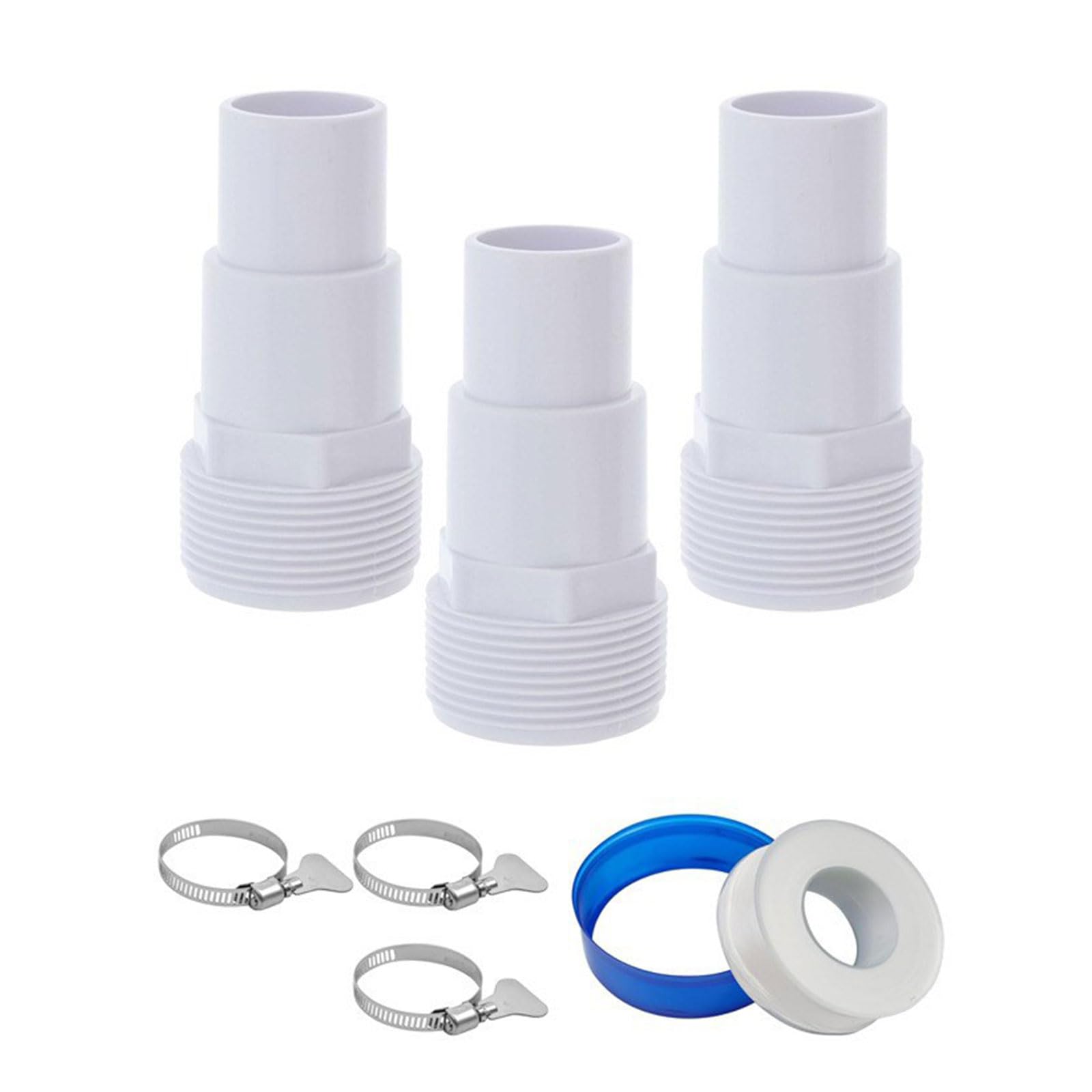 Kalttoy Pool Maintenance Accessory Pack Hose Conversion Adapter Professional Hose Connectors Swimming Pool Part Conversion Kit