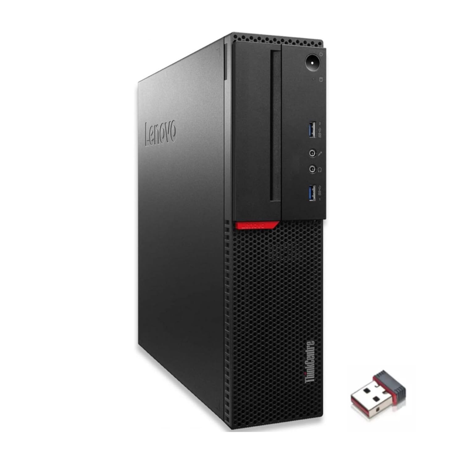 Lenovo Thinkcentre M800, Pc Computer Desktop Fisso, Intel i5-6600, Ram 16Gb DDR4, SSD 256Gb, DisplayPort e VGA, Windows 11, WiFi e Office 2021 (Ricondizionato)