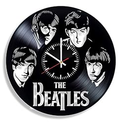 LKCAK Le Beatles Rock and Roll Vinyle Horloge Murale – Musique Art Room Decor décoration à la Main décoration Partie… - Les Beatles, Paul McCartney, John Lennon, RIngo Starr, George Harrison