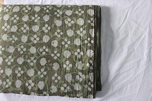 Tkanina bawełniana z nadrukiem blokowym, ręcznie drukowana, indyjska tkanina, miękka tkanina bawełniana firmy The Yard, Jaipuri Kurti Print materiał na szale, letnią sukienkę (10