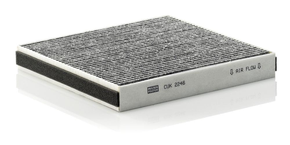 MANN-FILTER CUK 2246 Cabin Air Filter - Pollen Filter with Activated Carbon - for Cars + Transporters