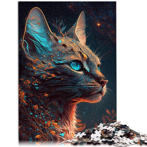 Puzzle für Erwachsene, 1000 Teile, Savannah Cat, Mythos Toys, Lernspiele, Stressabbau, Geburtstagsgeschenk, Geschenke,38x52cm, für Teenager ab 14 Jahren