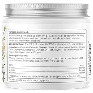 Dr Harveys herbal multi vitamin and mineral supplement for dogs 7 ounces   cucciolini doodles