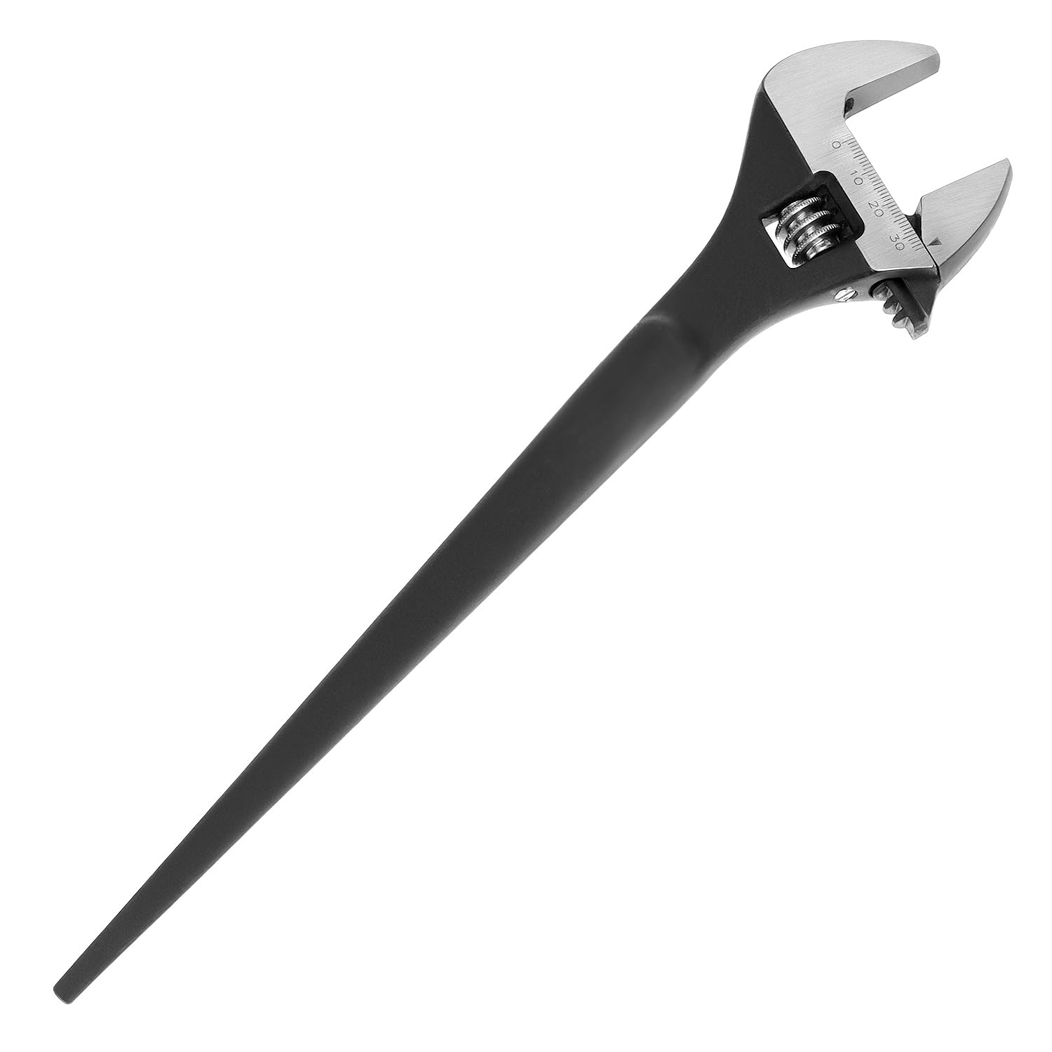 QWORK 12-Inch Adjustable Spud Wrench, Heavy Duty Alloy Steel, SAE and Metric Scale Marked