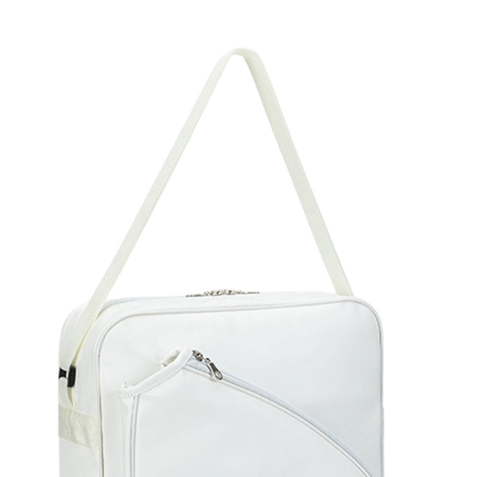 Badminton Bag Carrying Beginners with Adjustable Shoulder Strap Shoulder Bag White-picture-13