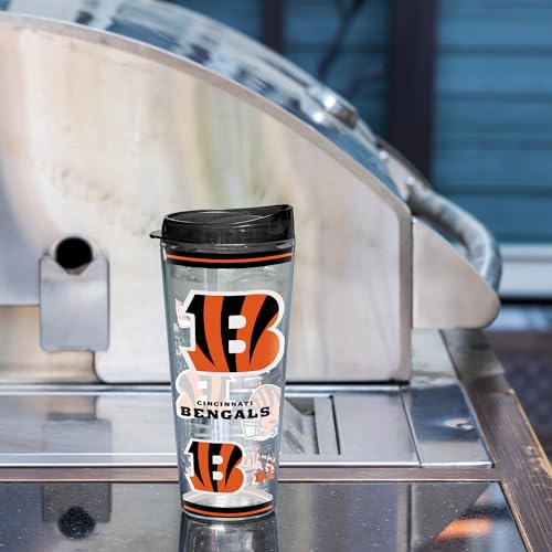 Image of Rico Industries NFL Football Cincinnati Bengals Double Wall 20oz Tritan Tumbler
