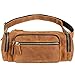 Jack&Chris Genuine Leather Waist Bag Fanny Pack Bum Bag Purse bag for Men&Women, 1804-60 (Brown)