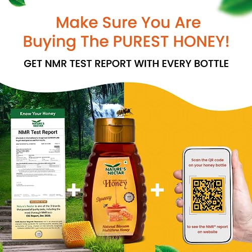 Image of Nature's Nectar 100% Pure Honey Squeezy Pack 500g | NMR Tested