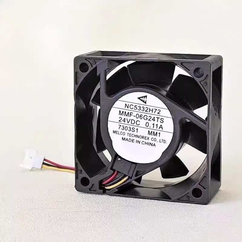 MMF-06G24TS-MM1 NC5332H72 24V 0.11A 60 * 60 * 25MM Servo Driver Cooling Fan