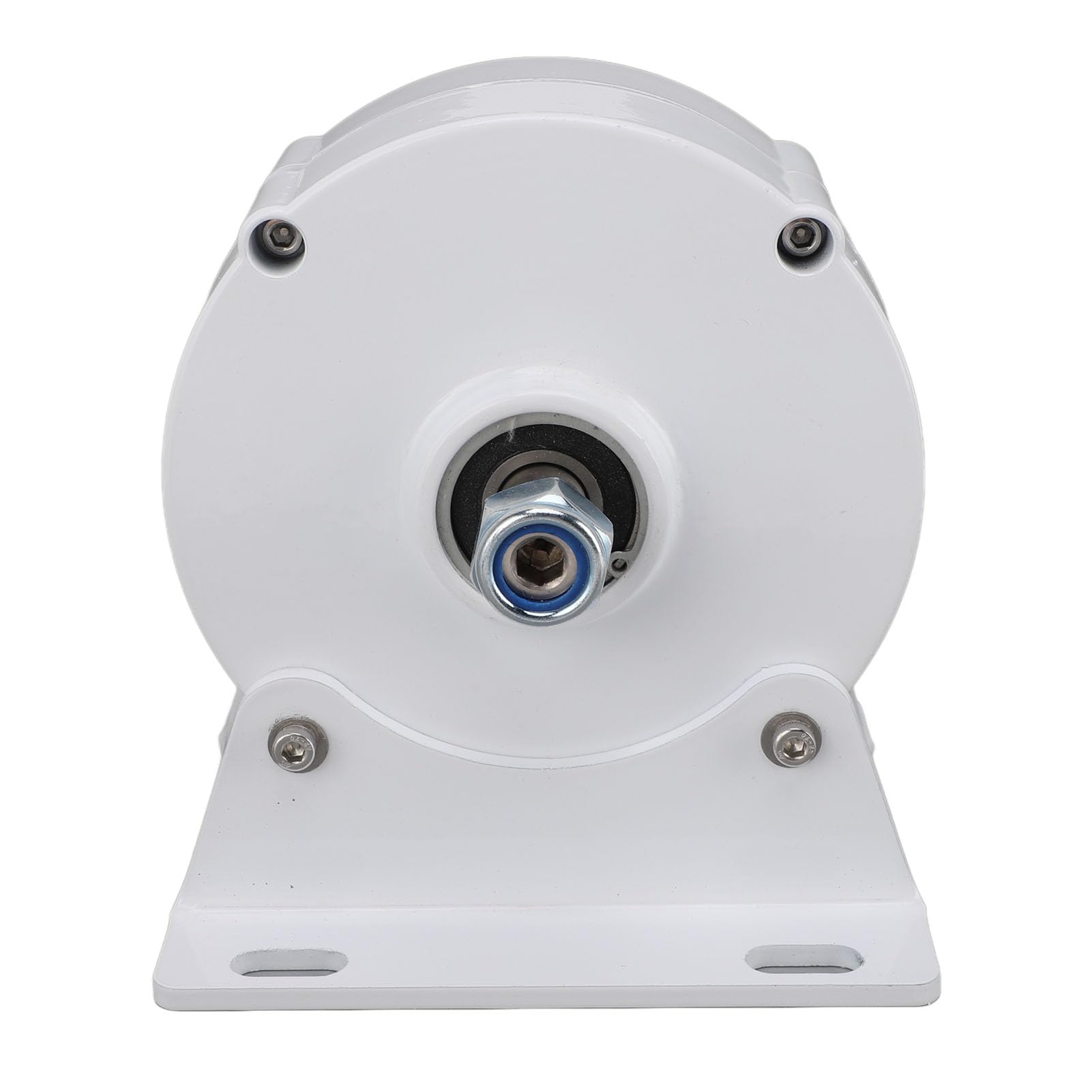 Generatore CA Trifase, Generatore Elettrico a Magneti Permanenti Design Compatto a Doppio Albero Ad Alta Efficienza 12V con Base per Turbine Eoliche Verticali o Orizzontali (200W)