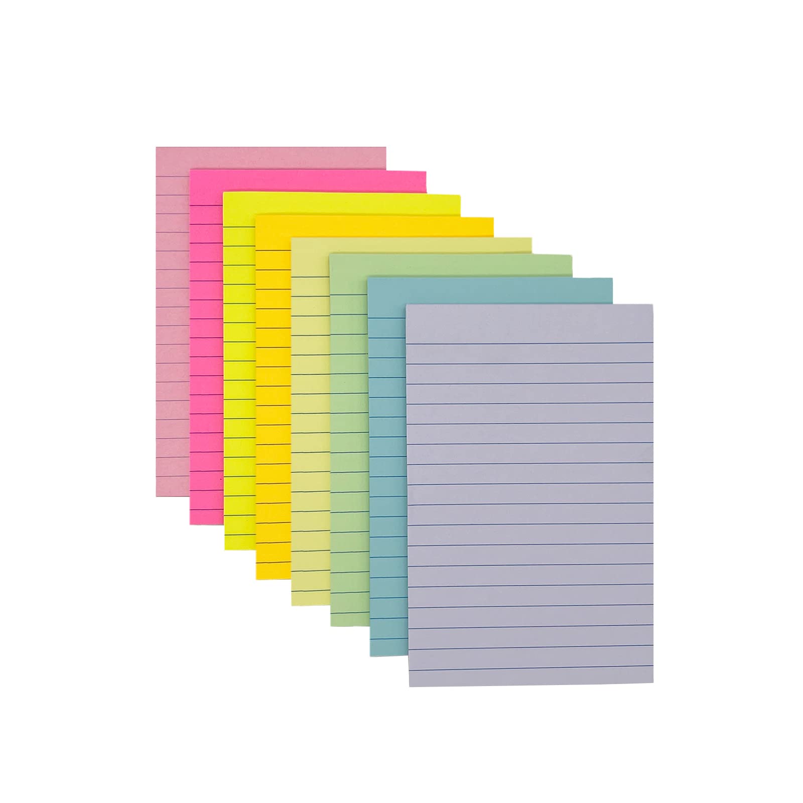 Amazon.co.jp: 線付き付箋 書きやすい 強粘性 パッド入り 便利なメモ 4