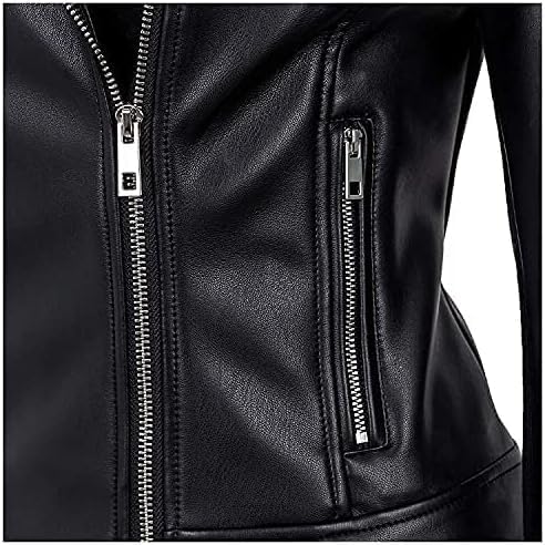 Image of LEATHER JACKET FOR WOMEN BIKER