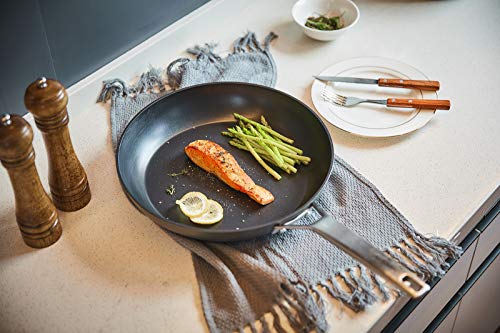 Frying Pan with Lid, MSMK 12\" Large Nonstick Pan Egg Skillet, Induction Compatible, Oven Safe, Dishwasher Safe Cookware For Egg, Pancake, Waffle, Omlette, Burger, Fish, Chicken, Bacon, Steak