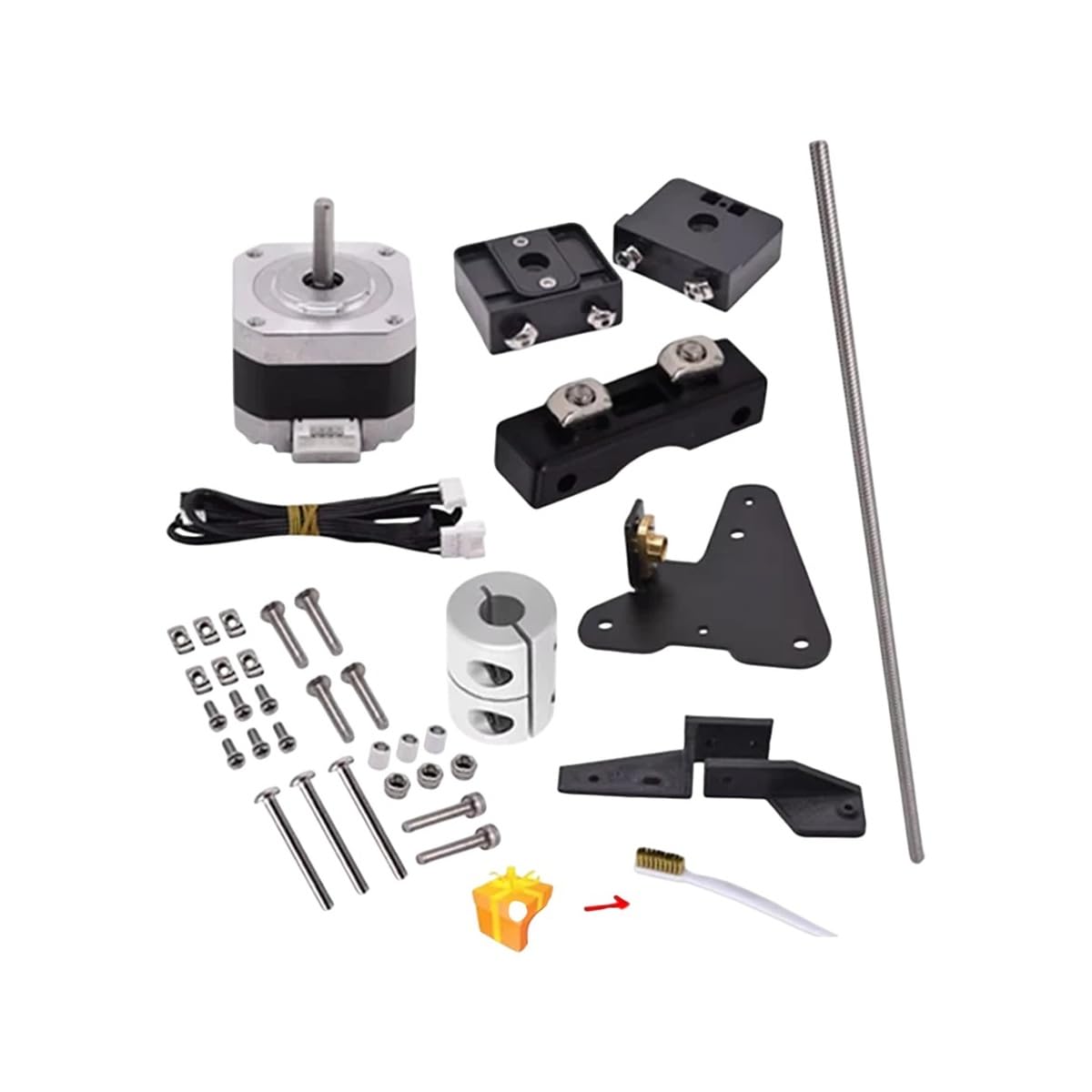 Upgrade Dual Z Axis Lead Screw Kit with Stepper Motor Replacement for CR 10 CR10S Ender-3 Ender 3 Pro Ender 3 V2 Printer New 2026 High for Reliable Electronic Component, Precision, Stable Performance