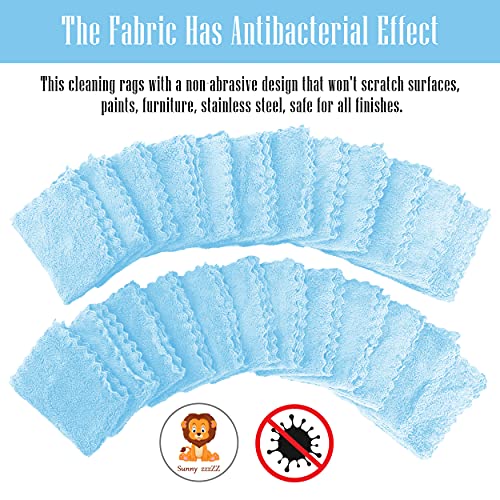 Buy 24 Pack Kitchen Dishcloths Does Not Shed Fluff No Odor Reusable