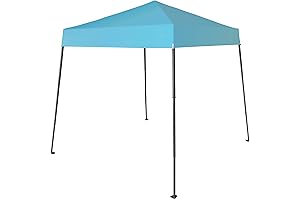 Crown Shades 6.5 ft Instant Pop Up Canopy Tent with Tilt Leg