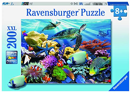 Ravensburger Ocean Turtles - 200 Piece Jigsaw Puzzle for Kids – Every Piece is Unique, Pieces Fit Together Perfectly Ravensburger Ocean Turtles - 200 Piece Jigsaw Puzzle for Kids – Every Piece is Unique, Pieces Fit Together Perfectly