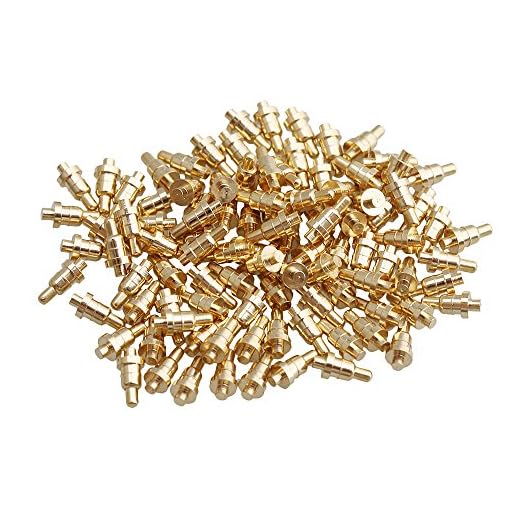 Yibuy 100 Piece Gold Plated PCB Probes Mold Part Pin Pogo Pin 1mm Pin
