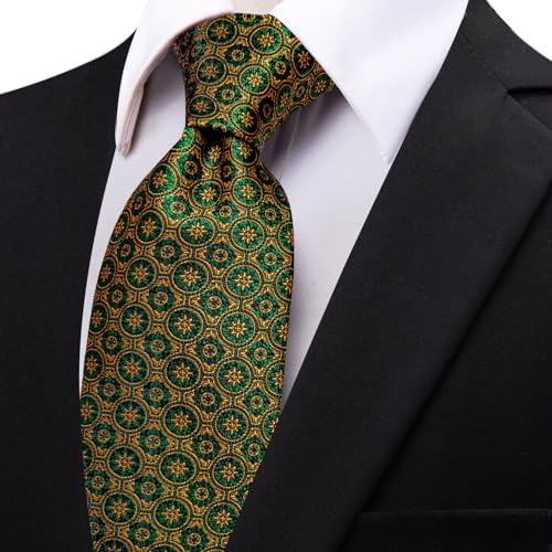 Image of YourTies Paisley Men's Necktie Woven Silk Floral Ties for Men Designer Formal Business Party Wedding