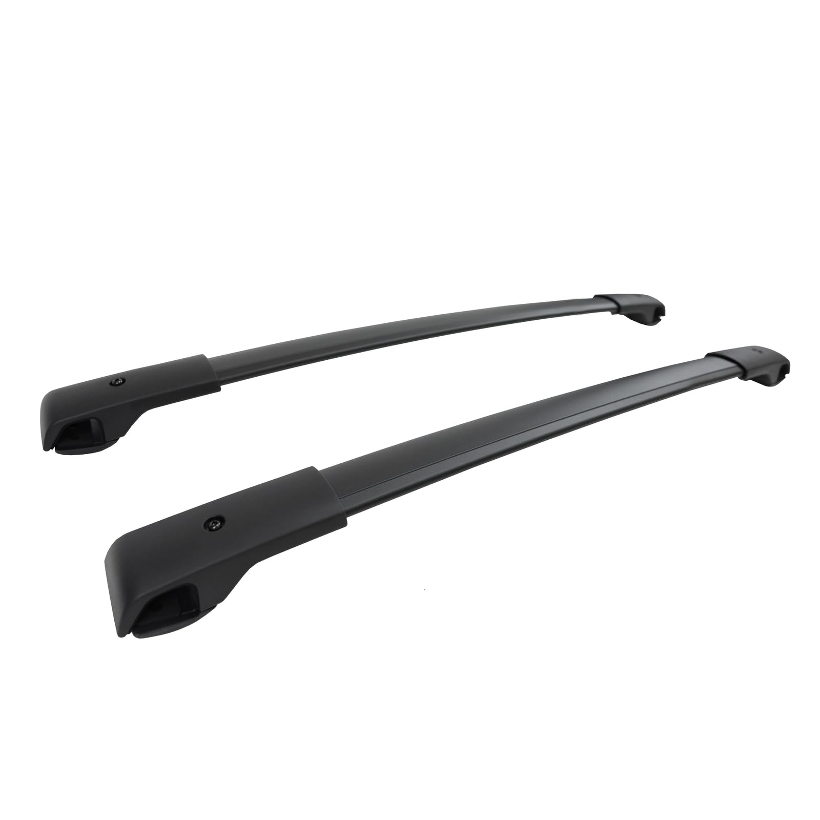 J&J AUTOMOTIVE Barre Da Tetto per Volkswagen Golf Dal 2014 Station Wagon, Stile OEM Alluminio Nero 2pcs, Montaggio Facile, Portabagagli, Alta Resistenza